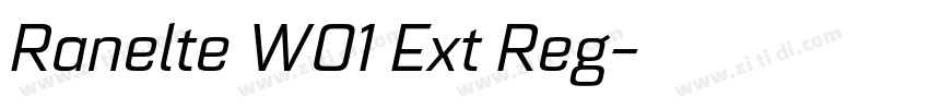 Ranelte W01 Ext Reg字体转换